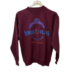 Vintage IOU Authentic 90s Sweatshirt Crewneck Graphic Print Size S Hong Kong